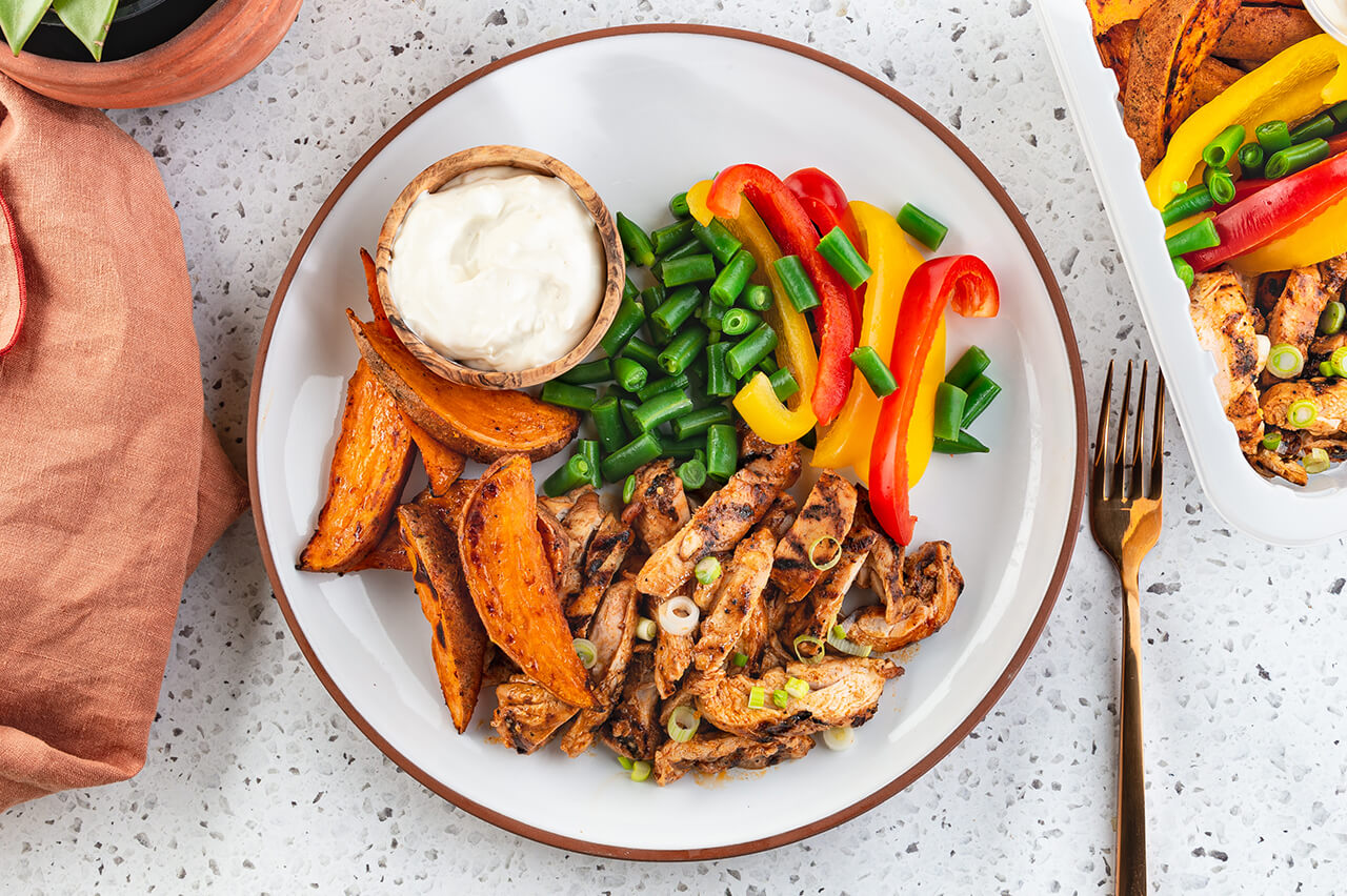 Bol de poulet grillé style Buffalo