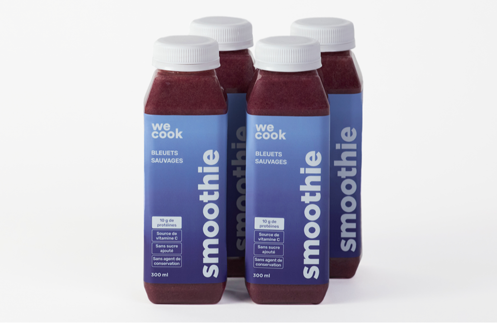 4 x Wild blueberry smoothie 300 mL